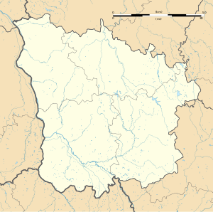 希农堡（城）在涅夫勒省的位置