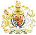 Armoiries de 1801 à 1820 en tant que prince de Galles et prince régent.
