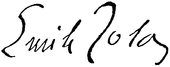 signature d'Émile Zola