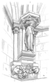 Cul-de-lampe, north transept[5]