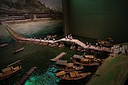 临海中津浮桥模型