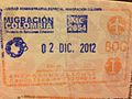 埃爾多拉多國際機場入境印章