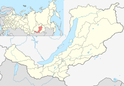 烏蘭烏德在布里亞特共和國的位置