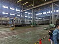 旧・車両工場エリア内部。車両は廃車搬出直前の6300形6311Fで三田線フェスタ2023公開時（2023年11月）
