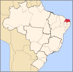 北里約格朗德州 Rio Grande do Norte的位置