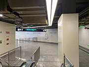 2024年6月22日起启用的地下换乘通道内部