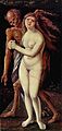 漢斯·巴爾東·格里恩《死神與少女》，1517年，現藏於巴塞爾美術館