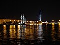 Saint Petersburg TV Tower at night
