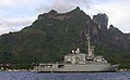 法国海军花月级花月号护卫舰, 驻在博拉博拉岛潟湖(在法屬波利尼西亞)