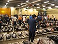 End of the fresh tuna auction at Tsukiji