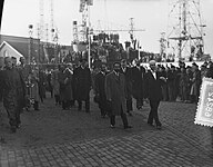 Visiting industrial sites at the Netherlands, November 4, 1954