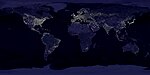 地球的城市燈光 作者：美国航空航天局（Nk）
