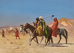 骑士穿越沙漠，1870年