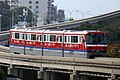 大阪モノレールの京急ラッピング電車（2020年3月までの旧デザイン）