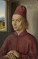 Dirk Bouts, Portrait de jeune homme (Jan van Winckele?) (1462), National Gallery.