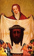 聖維羅尼卡大師（英语：Master of Saint Veronica）的《聖維羅尼卡與有著基督面容的頭巾》（Veronika mit dem Schweißtuch Christi），78.1 × 48.2cm，約作於1420年，來自布瓦塞雷的收藏，1953年始藏[9]