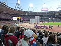 倫敦奧林匹克體育場環繞會場頂部的照明燈象徵理性之眼