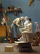创作大理石雕（自画像），1890年，达黑什艺术博物馆藏