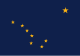 Le drapeau de l'Alaska.