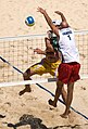 Image 11Phil Dalhausser attempts to block Fábio Luiz Magalhães's attack (from Beach volleyball)