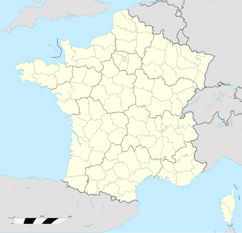 1998 FIFAワールドカップの位置（フランス内）