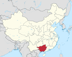 广西壮族自治区的位置