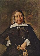 弗蘭斯·哈爾斯的《威廉·克羅斯肖像畫》（Portrait of Willem Croes），47.1 × 34.4cm，約作於1660年，1906年始藏[61]