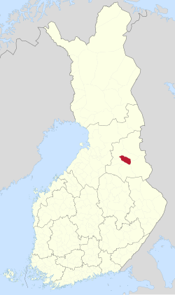 Location of Ristijärvi in Finland