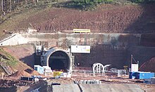 Tête ouest du tunnel de Saverne (2012).