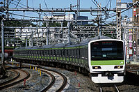 2020年まで使用されていたE231系電車 （2006年 御徒町駅 - 上野駅間）