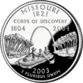 密蘇里州的25分硬幣紀念