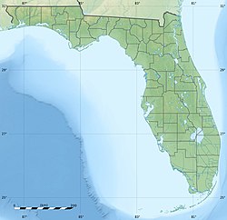 Tallahassee在佛罗里达州的位置