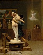 《皮格马利翁和伽拉忒亚》，1890年，大都会艺术博物馆藏