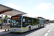 De nombreuses lignes de bus desservent Pontoise, comme la 34S