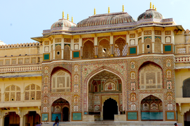 Le fort d'Amber non loin de Jaipur est classé au patrimoine mondial de l'Humanité.