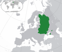 智者雅羅斯拉夫1054年逝世時疆域，為羅斯最大版圖。