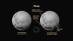 新視野號注視下的冥王星 （註：2015年7月11日）