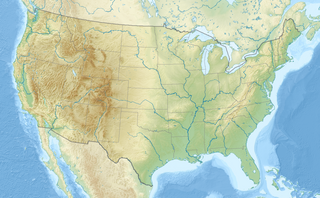 Location map在美国的位置