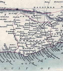阿散蒂王国地圖