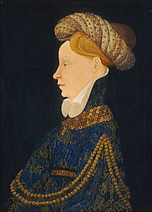 École franco-flamande, Portrait de dame, vers 1420, National Gallery of Art, Washington