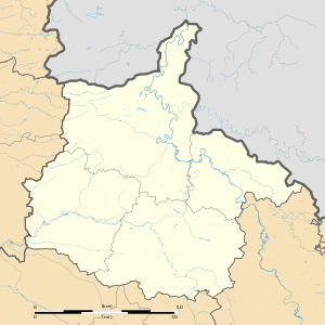 蒙迪尼在阿登省的位置