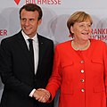 Emmanuel Macron et Angela Merkel (2017)