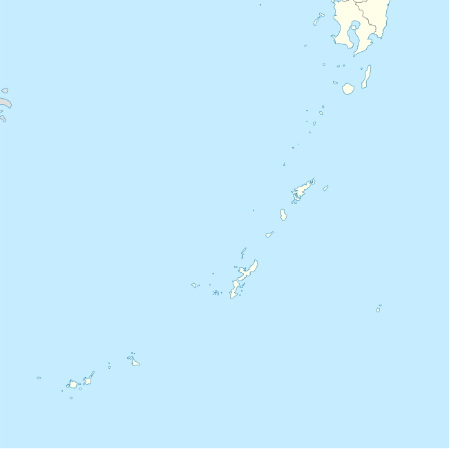 颱風蘇迪羅 (2015年)在琉球的位置