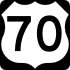70號美國國道 marker