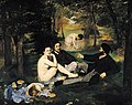 愛德華·馬奈《草地上的午餐》，1862至1863年，現藏於奧塞美術館