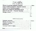 Enseignements et horaires de 5e année en 1882.