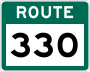 Route 330 marker