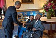 Rencontre de Richard Overton avec Barack Obama en 2013.