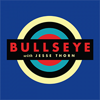 Logo showing concentric colored circles and the text "Bullseye with Jesse Thorn"