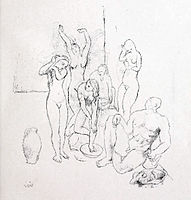 Pablo Picasso, 1905, Nus (Nudes), pencil on paper